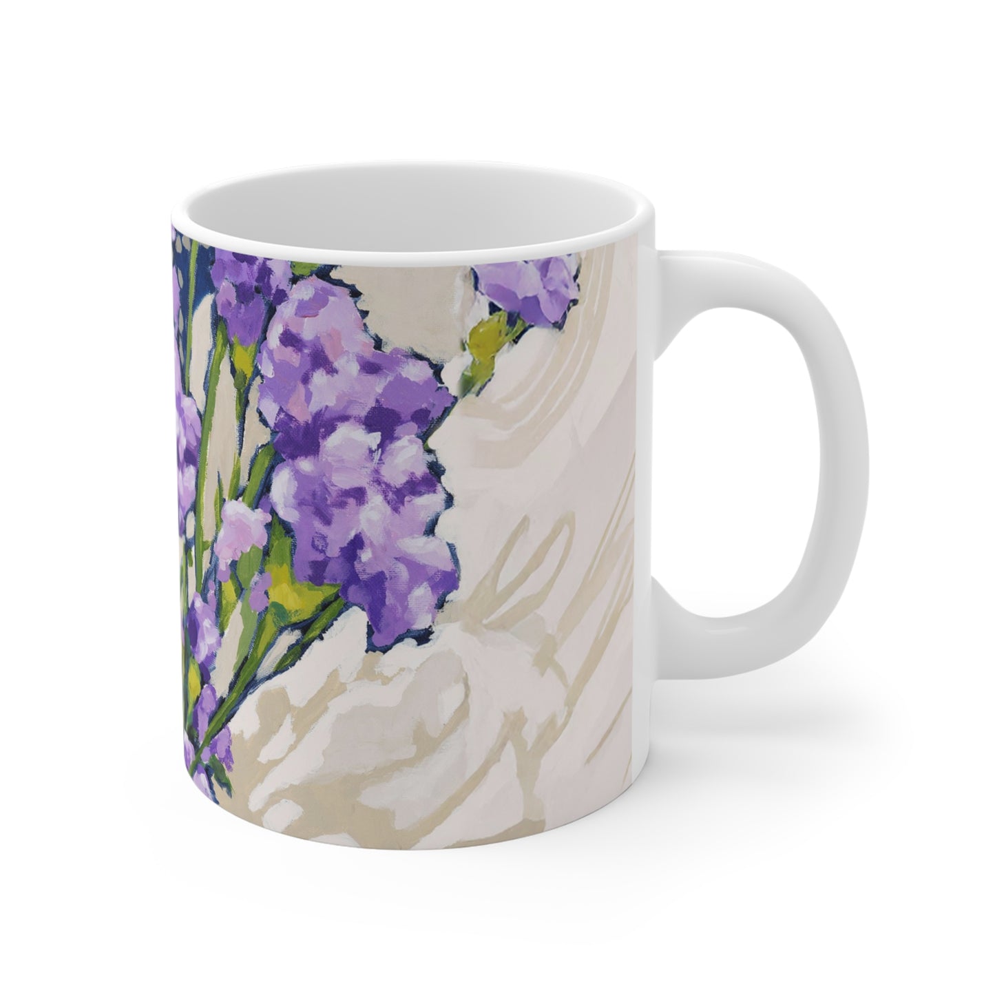 Mauve Carnations Fine Art 11oz Ceramic Mug