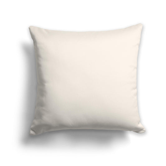 Square Throw Pillow in Solid Beige