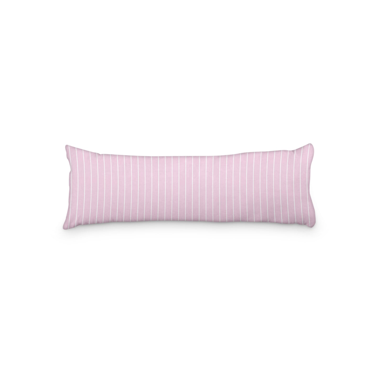 Pink Microfiber Body Pillow with Fine White Stripes, MFBP-1081-152,  20 x 54 inches