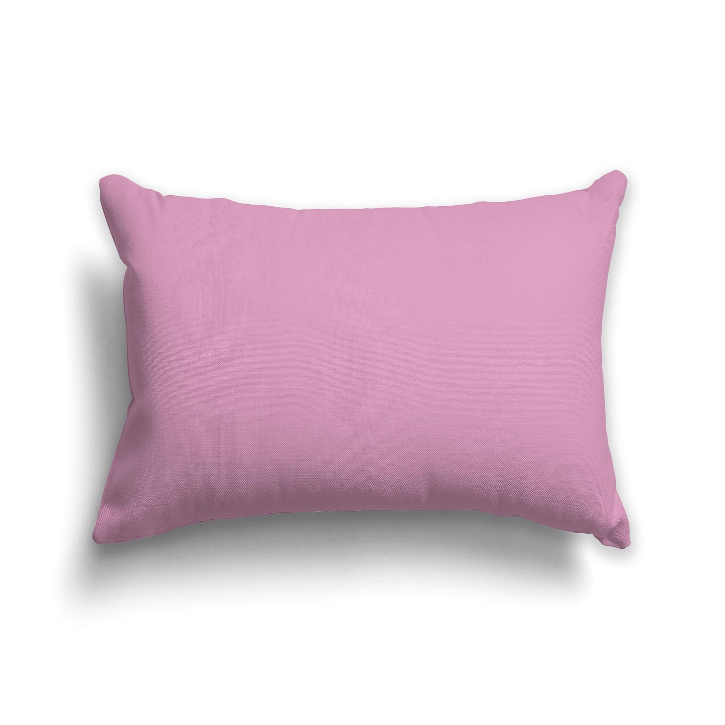 Lumbar Throw Pillow in Solid Pink