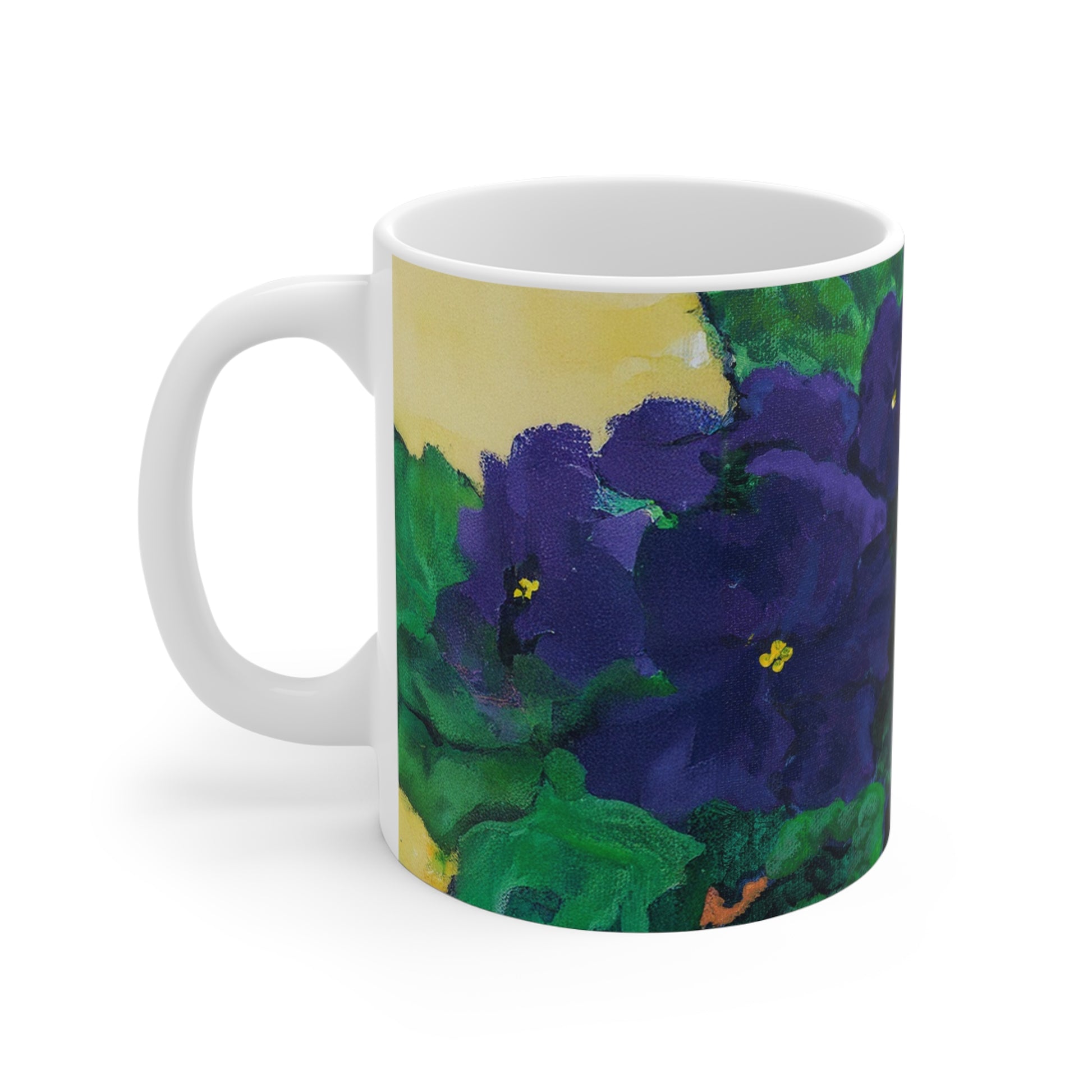 African Violets Fine Art 11oz Ceramic Mug
