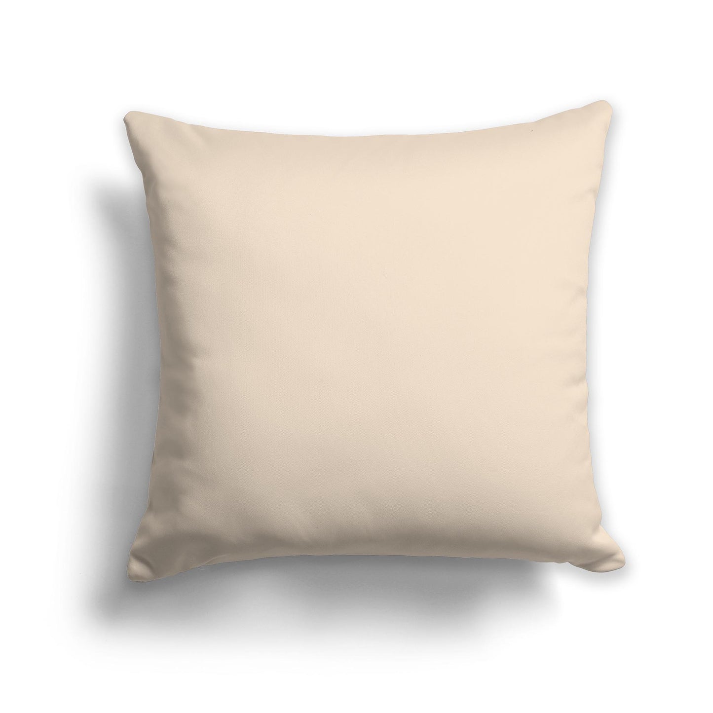 Square Throw Pillow in Solid Light Tan