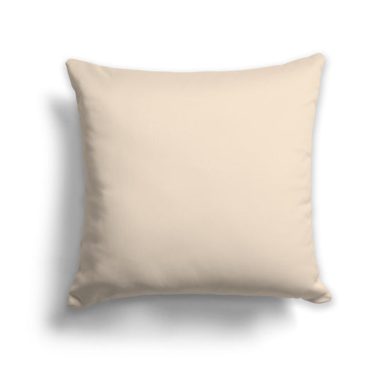 Square Throw Pillow in Solid Light Tan