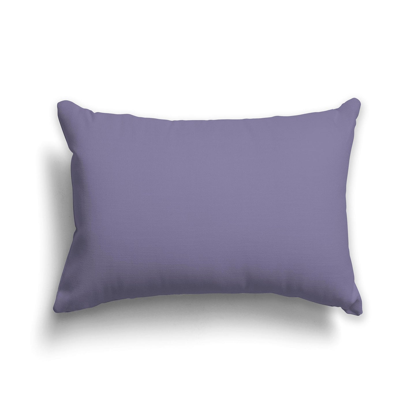 Lumbar Throw Pillow in Solid Medium Purple