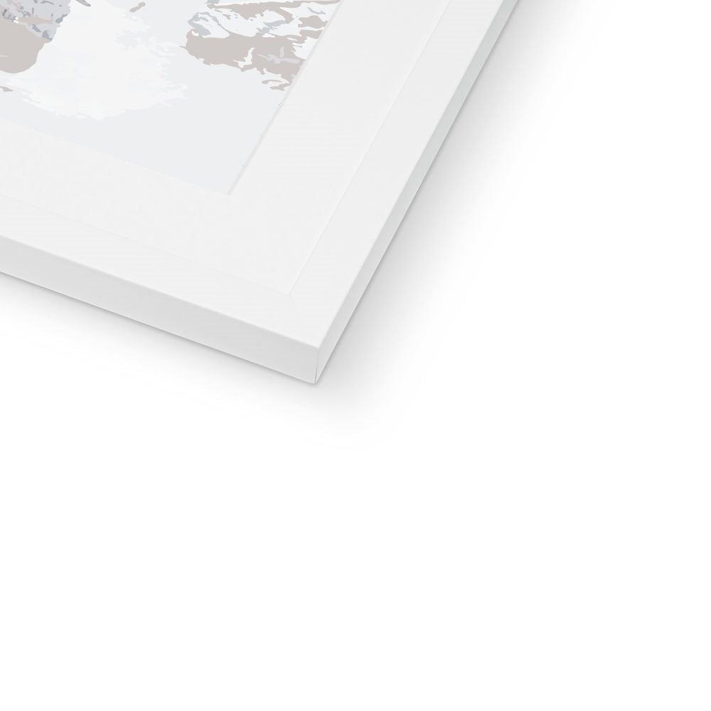 Framed Graphic Art Print, White Mat - 6x8, 8x12, 11x14, 12x16, 16x20, 18x24, 20x28 inches | FPV-1220-7698