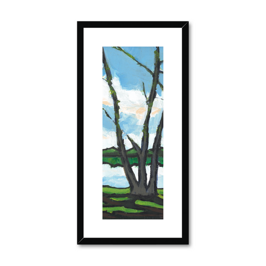 Framed Fine Art Print, White Mat - 12x24 inches | Lakeshore, FPT-1101-1109-001
