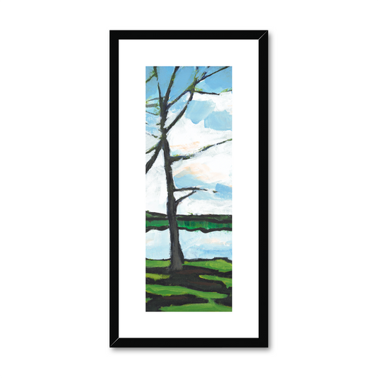 Framed Fine Art Print, White Mat - 12x24 inches | Lakeshore, FPT-1101-1109-002