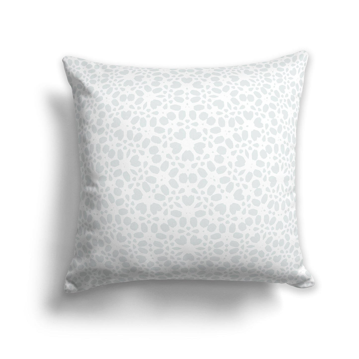 14 inch Throw Pillow with Grey and White Intricate Pattern