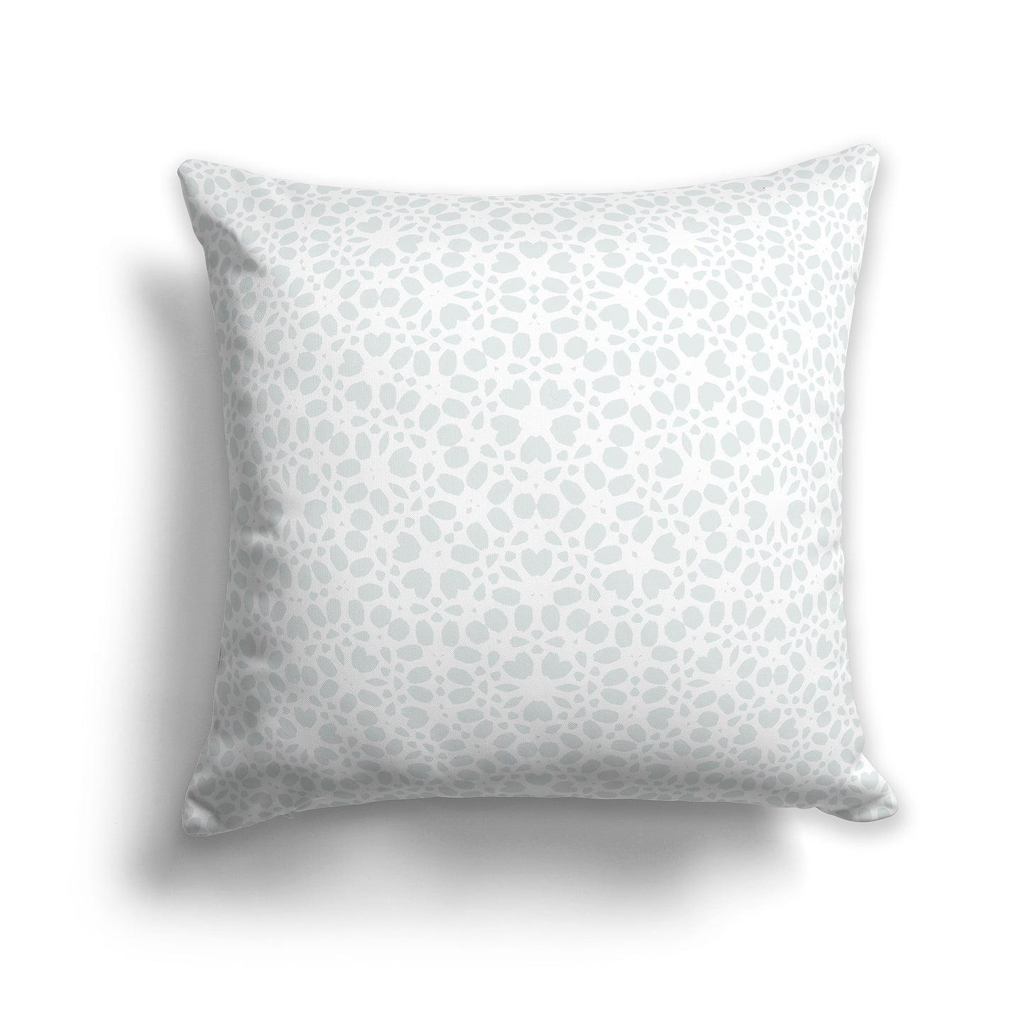 16 inch Throw Pillow with Grey and White Intricate Pattern