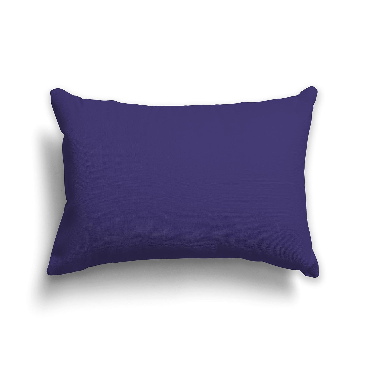 Lumbar Throw Pillow in Solid Dark Purple
