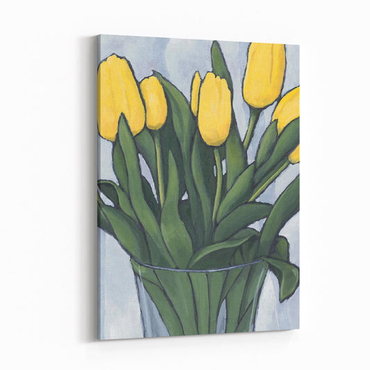Yellow Tulips 4 - 6"x8" Slim Canvas Fine Art Print