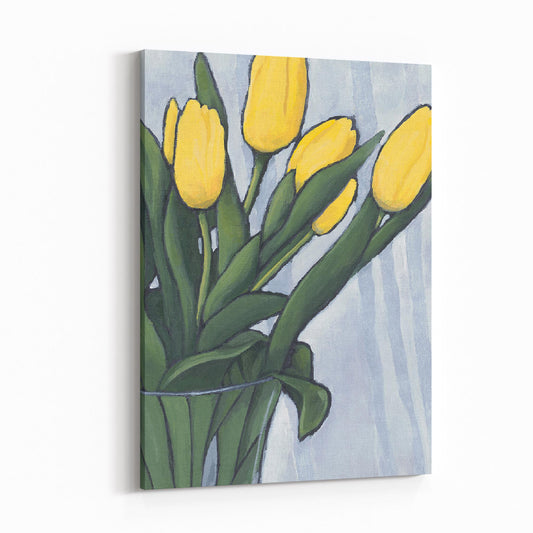 Yellow Tulips 5 - 6"x8" Slim Canvas Fine Art Print