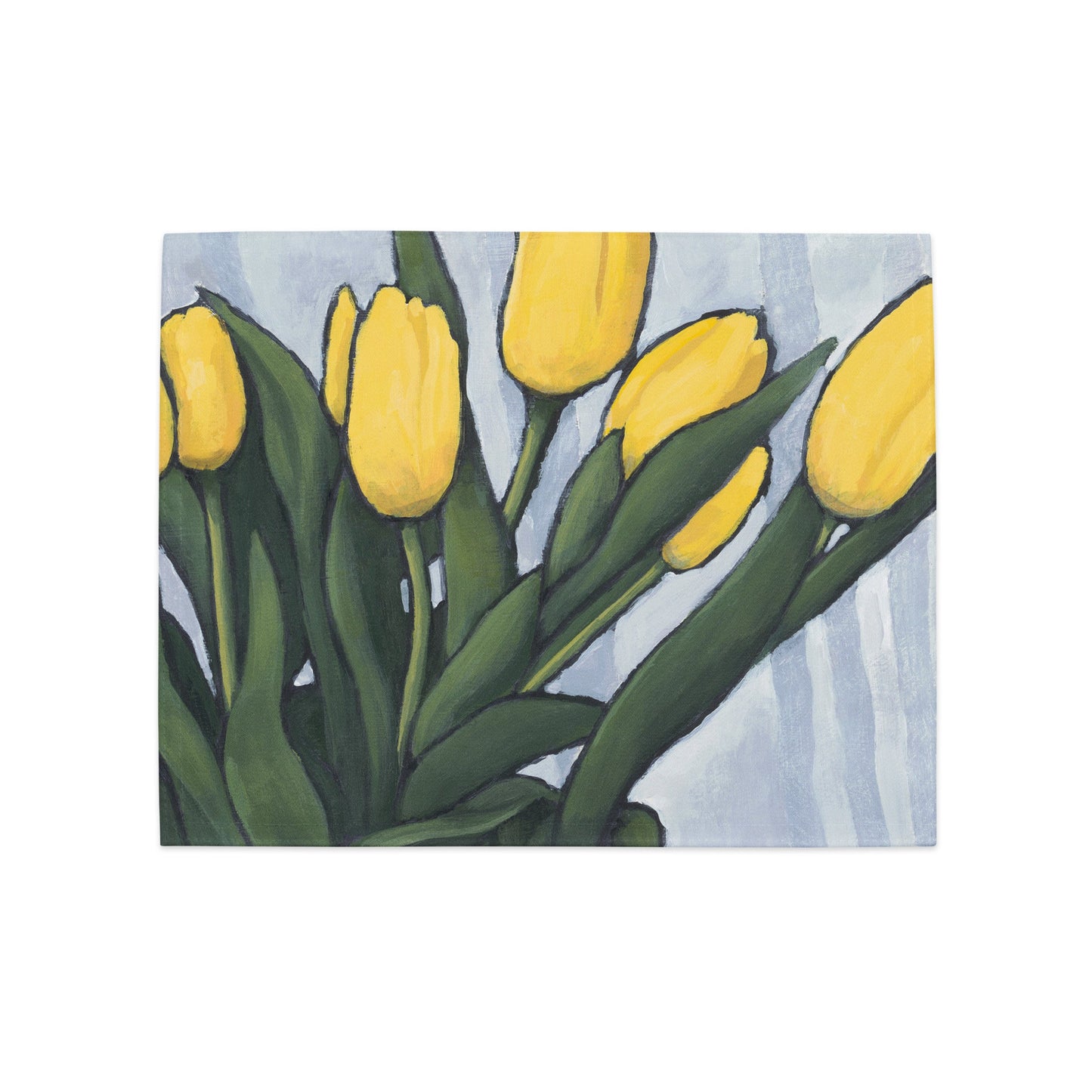 Yellow Tulips — Fine Art Polyester Placemats — 4-Pc Set #PSFL-1120