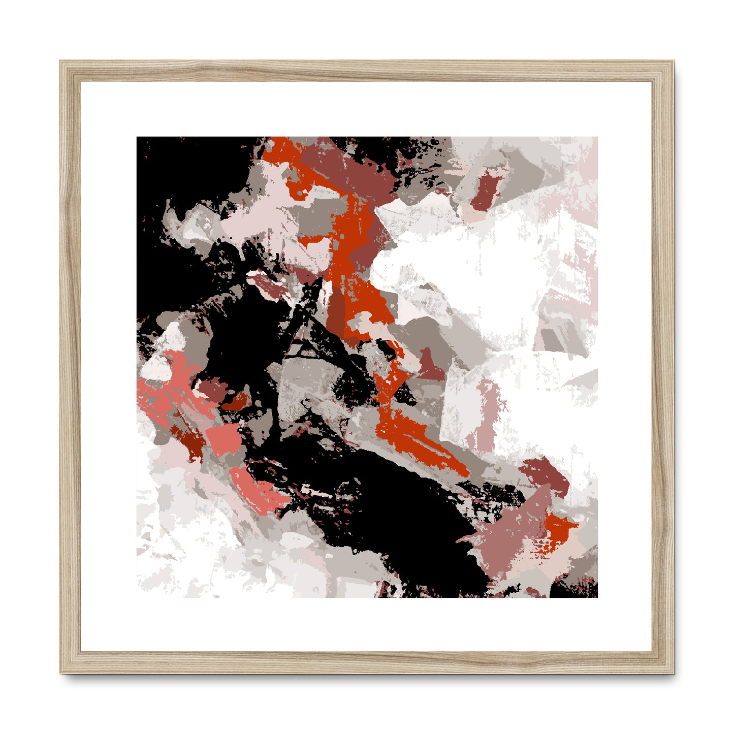 Framed Graphic Art Print, White Mat - 8x8 12x12 16x16 20x20 24x24 28x28 inches | FPS-1130-7690