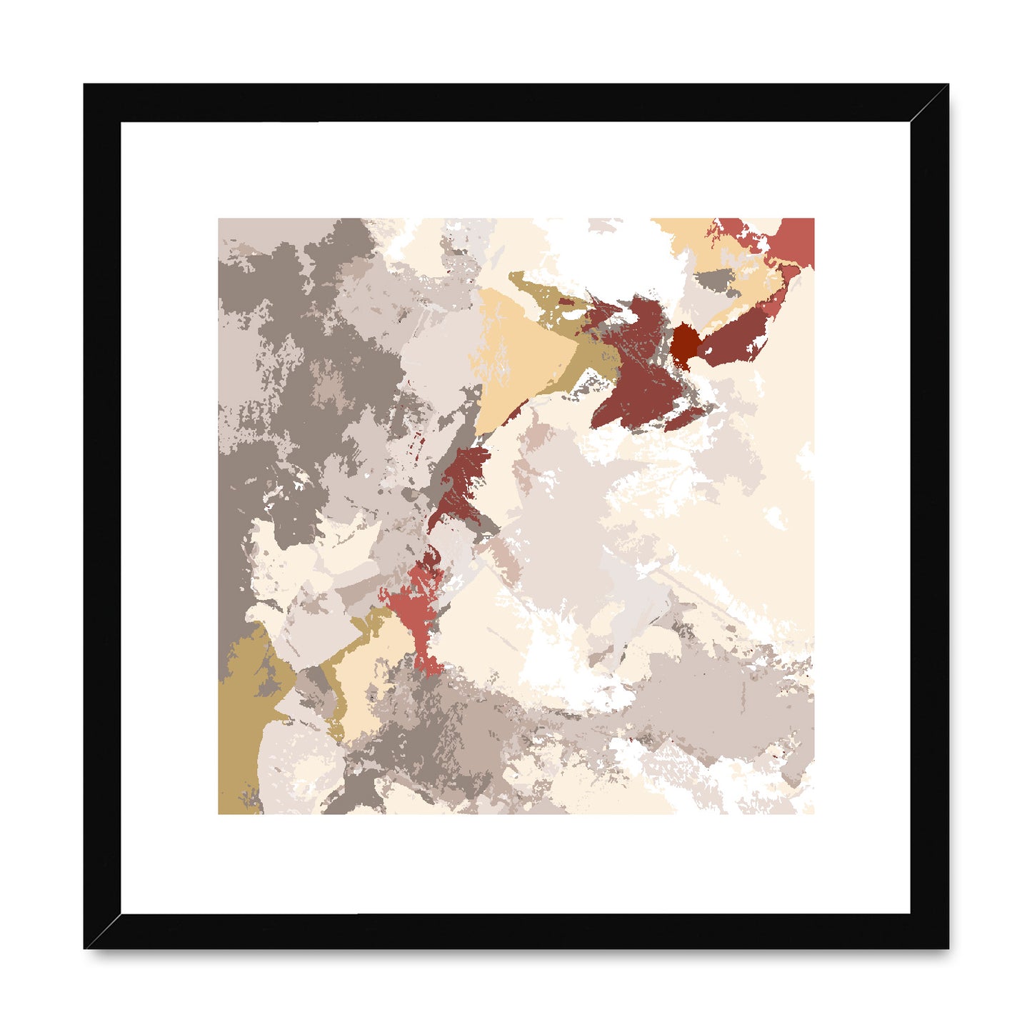 Framed Graphic Art Print, White Mat - 8x8 12x12 16x16 20x20 24x24 28x28 inches | FPS-1130-7691