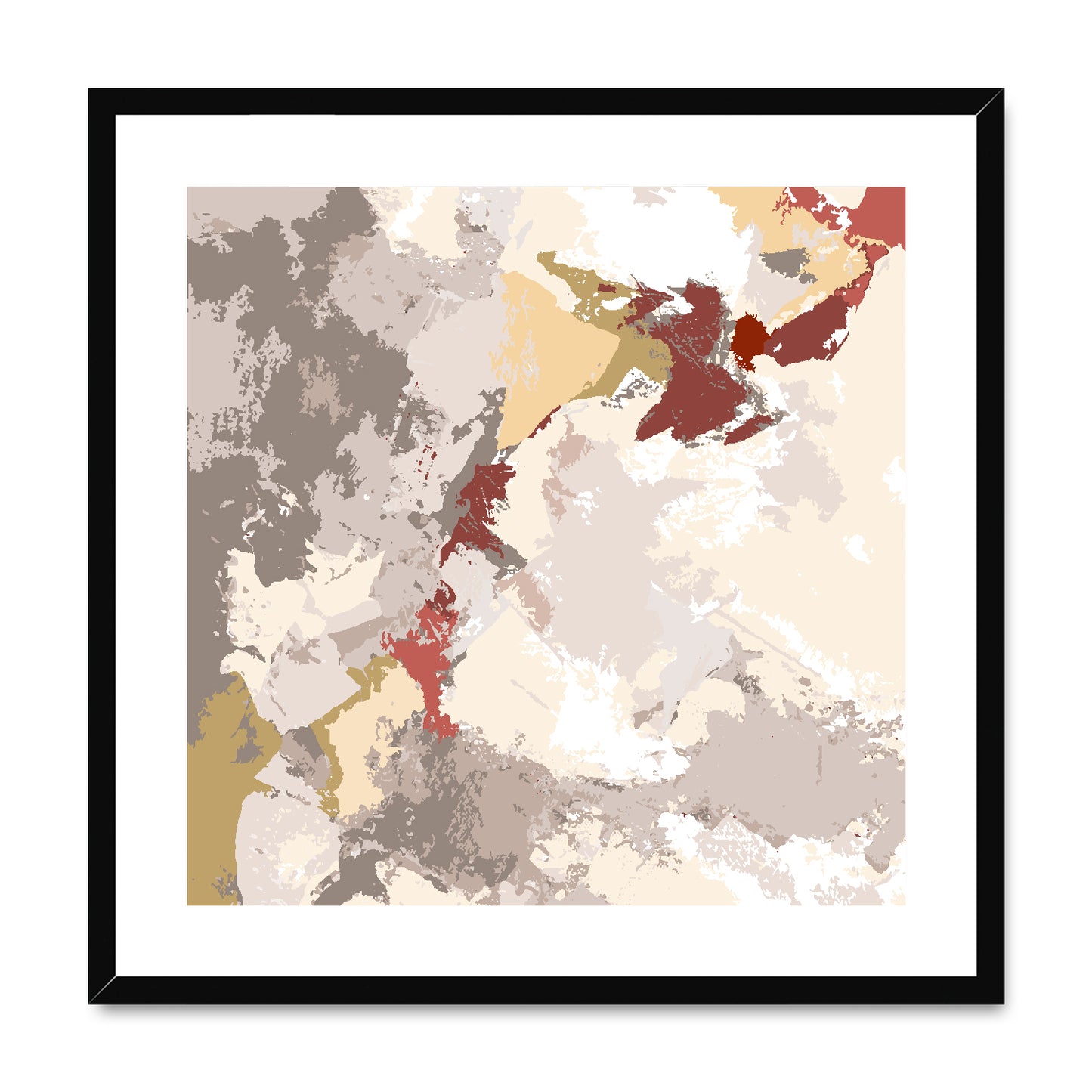 Framed Graphic Art Print, White Mat - 8x8 12x12 16x16 20x20 24x24 28x28 inches | FPS-1130-7691