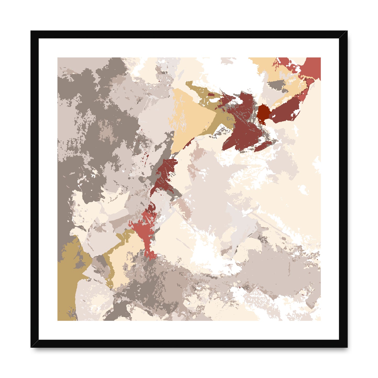 Framed Graphic Art Print, White Mat - 8x8 12x12 16x16 20x20 24x24 28x28 inches | FPS-1130-7691