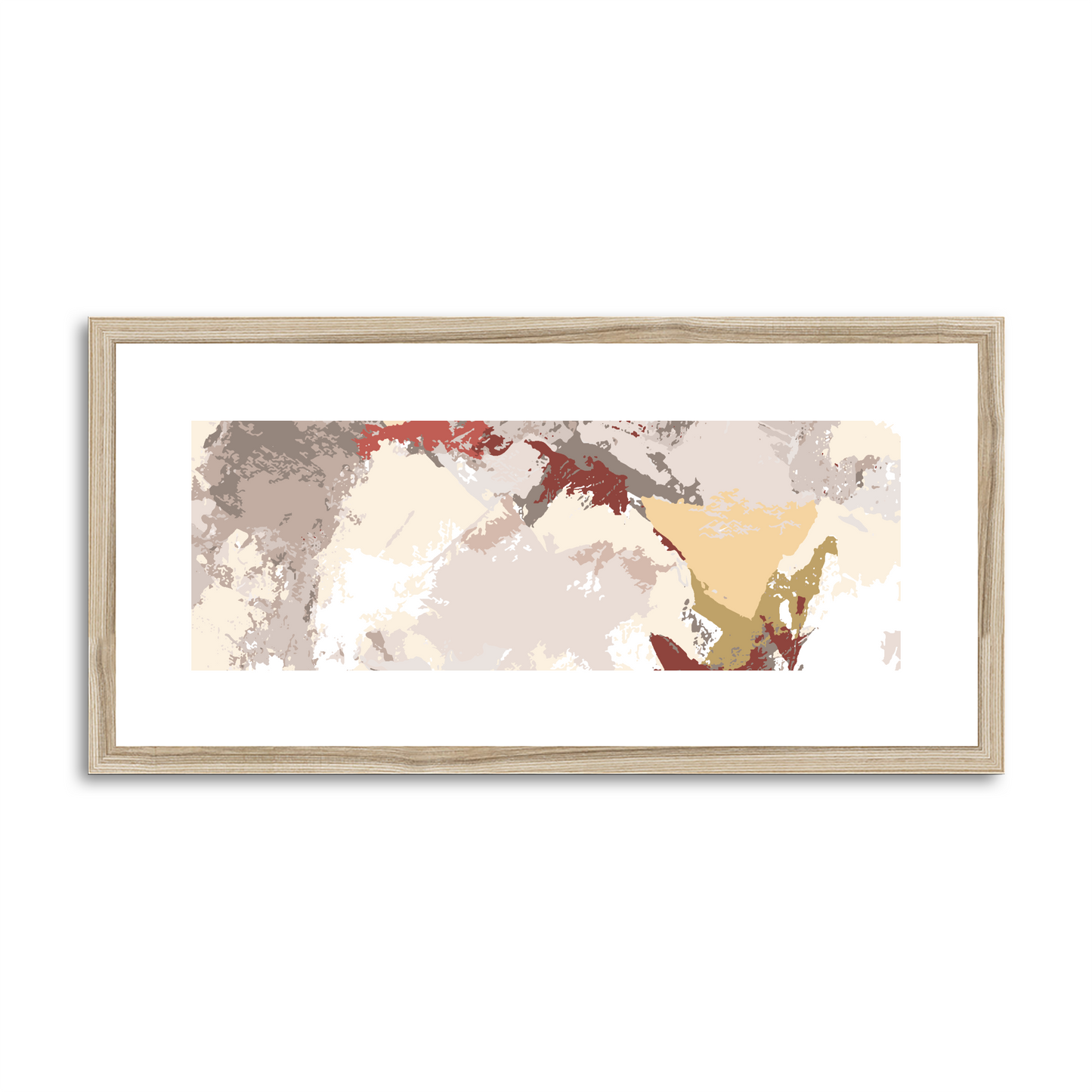 Framed Graphic Art Print, White Mat - 12x24 inches | FP-1130-7691