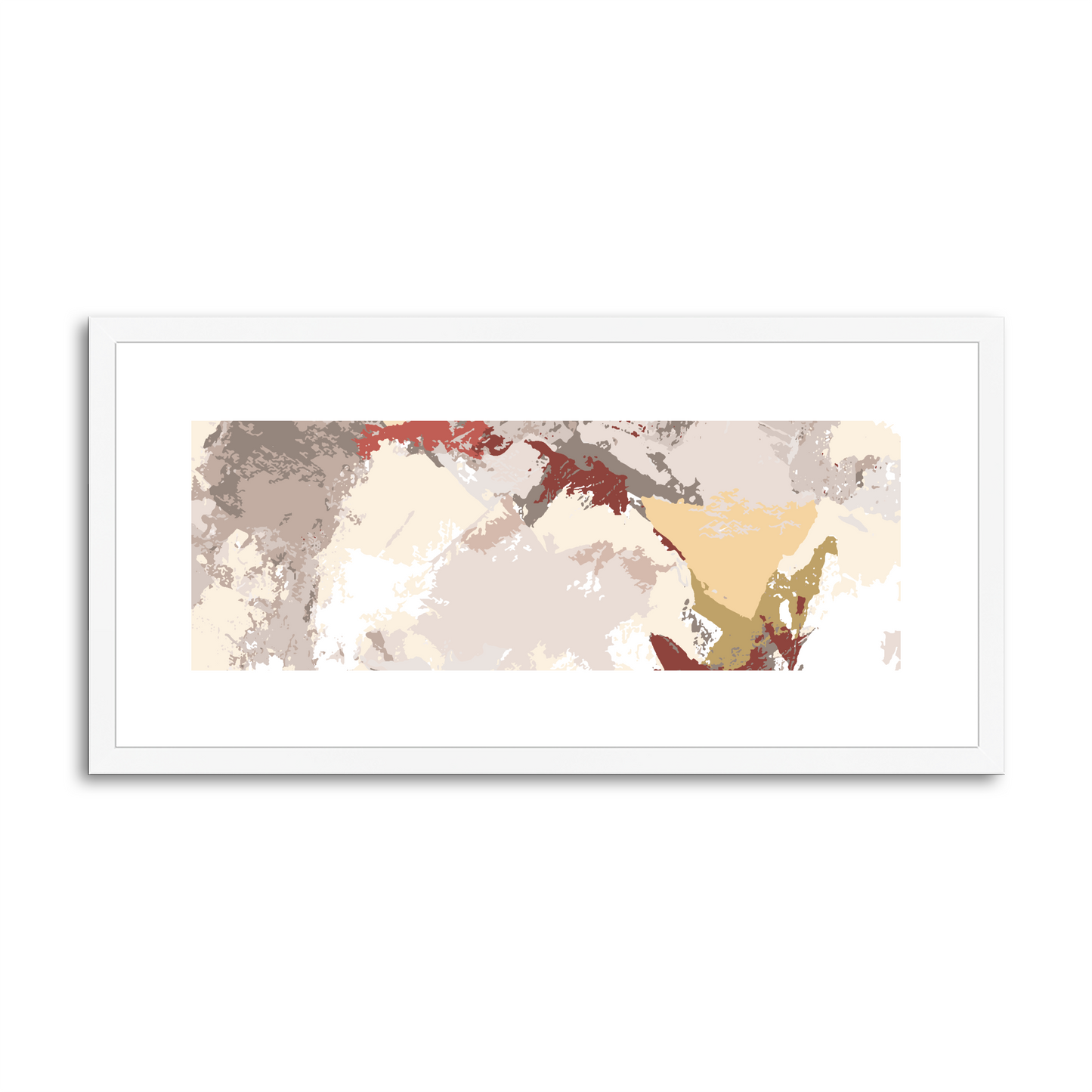 Framed Graphic Art Print, White Mat - 12x24 inches | FP-1130-7691