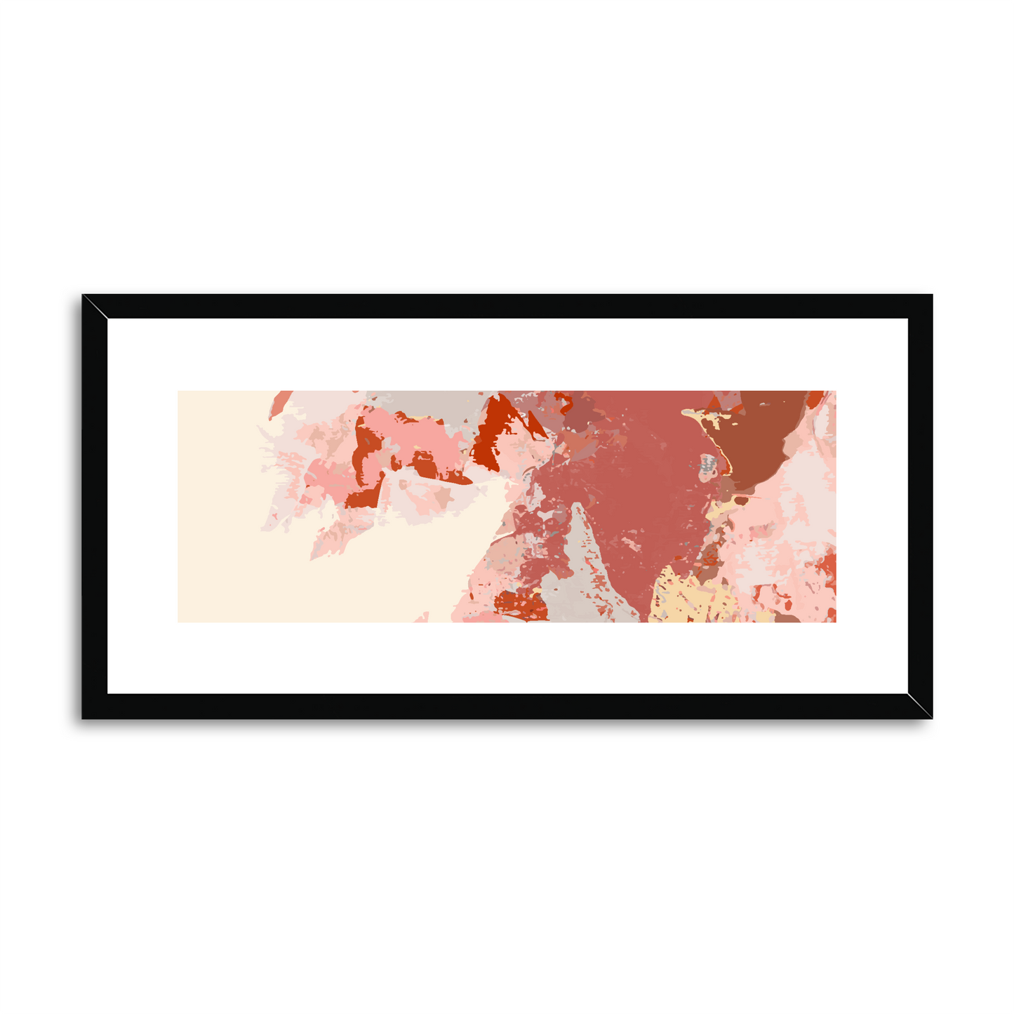Framed Graphic Art Print, White Mat - 12x24 inches | FP-1130-7692