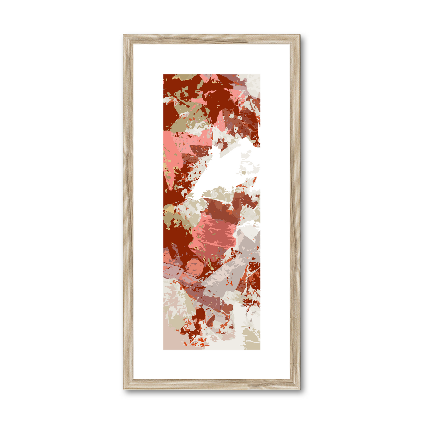 Framed Graphic Art Print, White Mat - 12x24 inches | FP-1130-7695