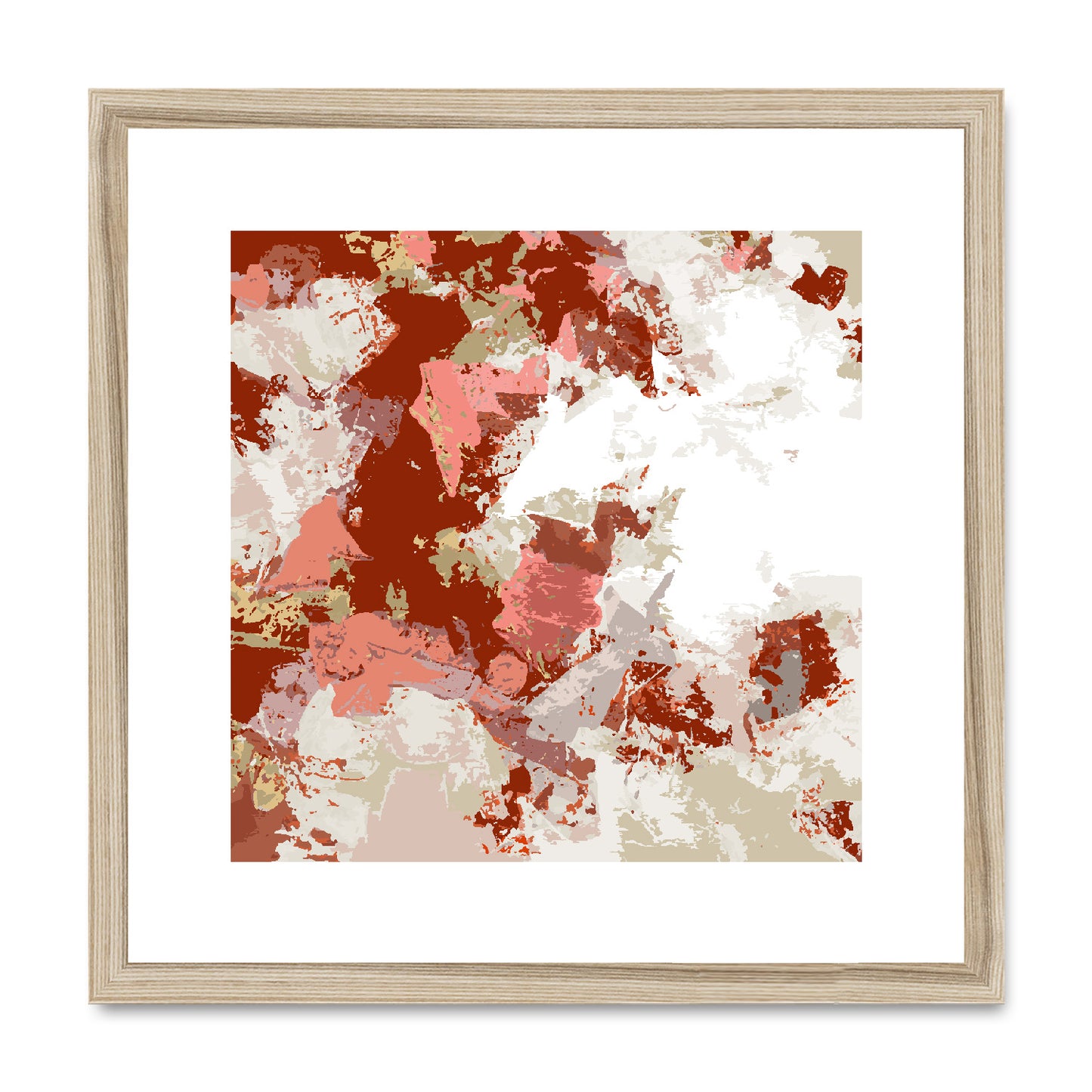 Framed Graphic Art Print, White Mat - 8x8 12x12 16x16 20x20 24x24 28x28 inches | FPS-1130-7695