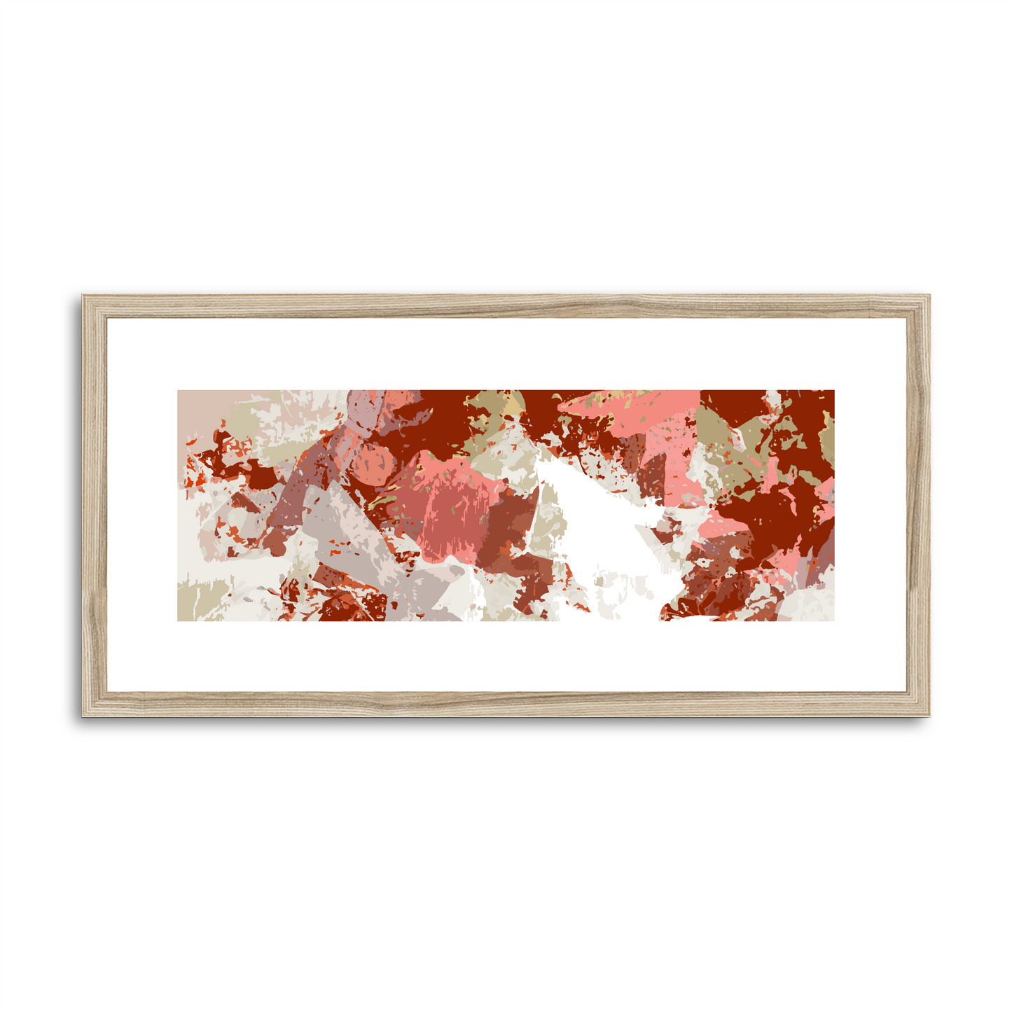 Framed Graphic Art Print, White Mat - 12x24 inches | FP-1130-7695