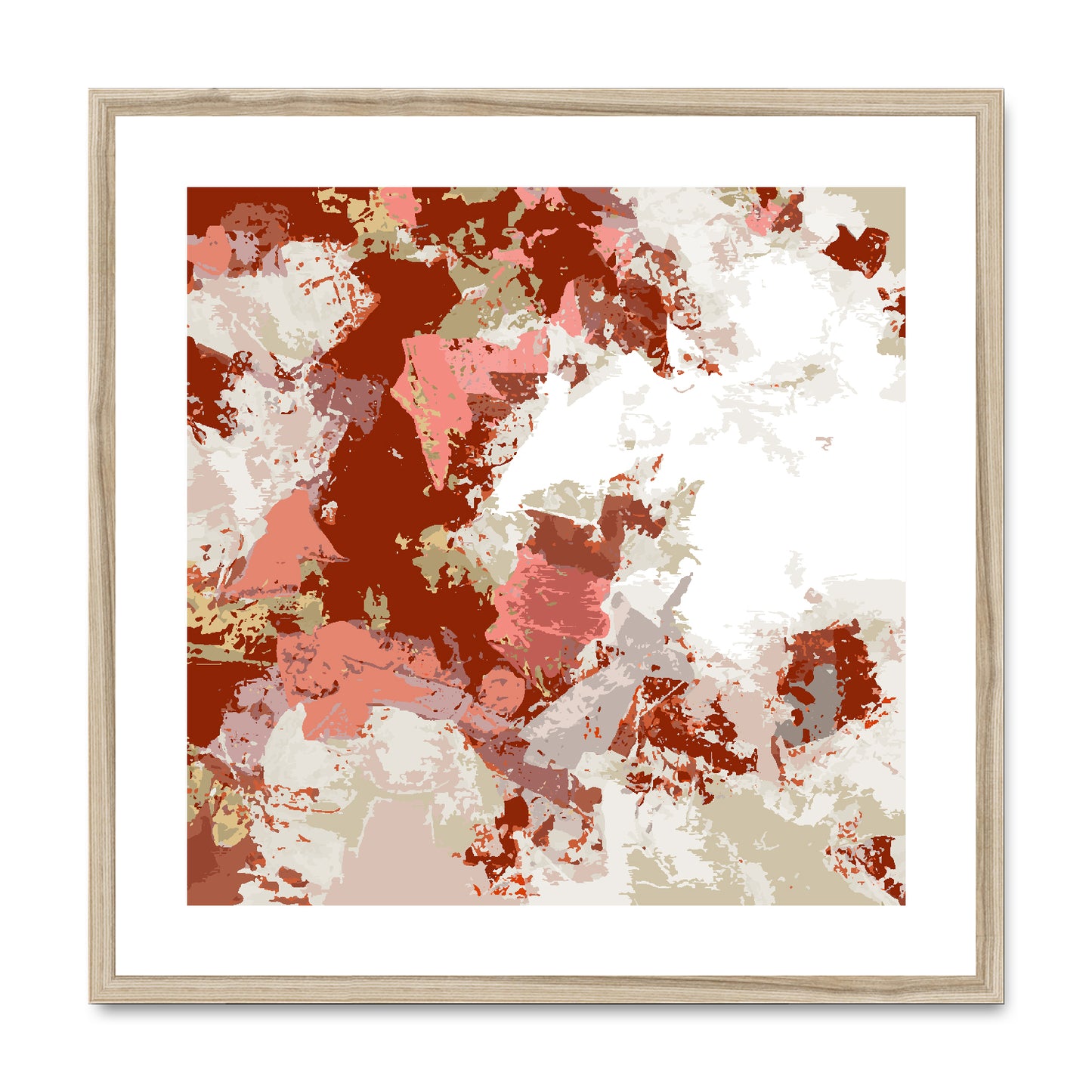 Framed Graphic Art Print, White Mat - 8x8 12x12 16x16 20x20 24x24 28x28 inches | FPS-1130-7695