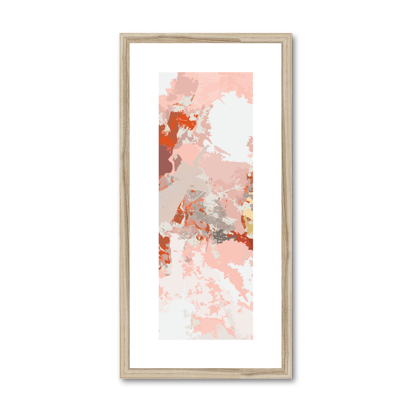 Framed Graphic Art Print, White Mat - 12x24 inches | FP-1130-7698