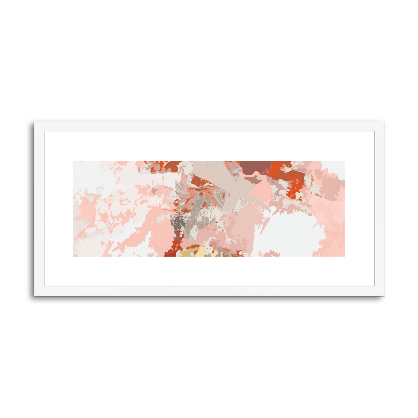 Framed Graphic Art Print, White Mat - 12x24 inches | FP-1130-7698
