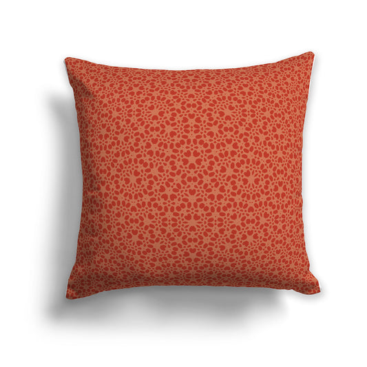 26 inch Throw Pillow with Two-tone Red-orange Pattern