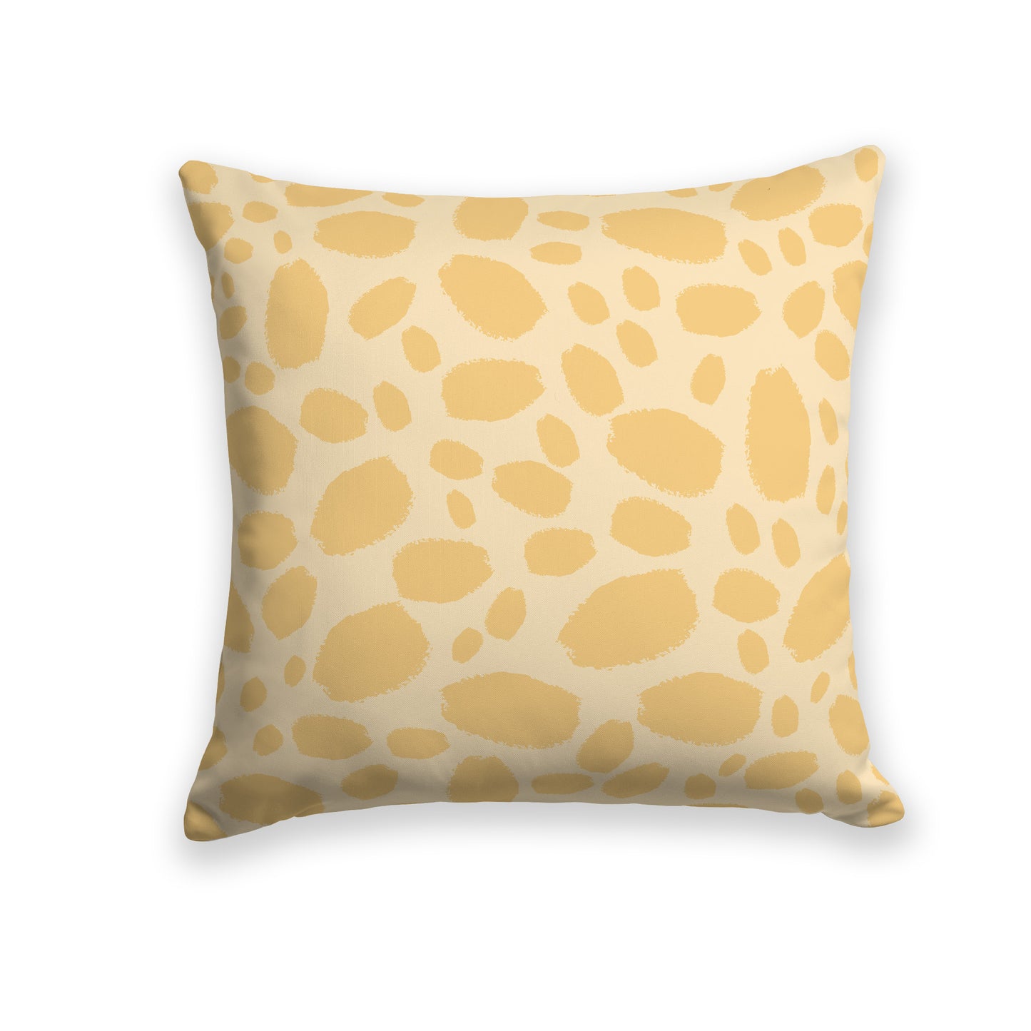 Light Gold Throw Pillow with Gold Paint Dabs on Both Sides #CUSP-1136-093