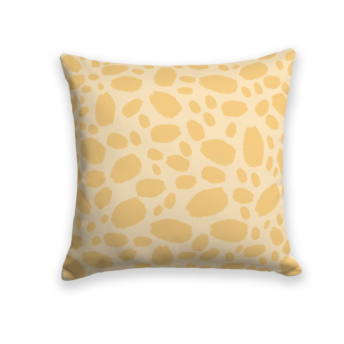 Light Gold Throw Pillow with Gold Paint Dabs on Both Sides #CUSP-1136-093