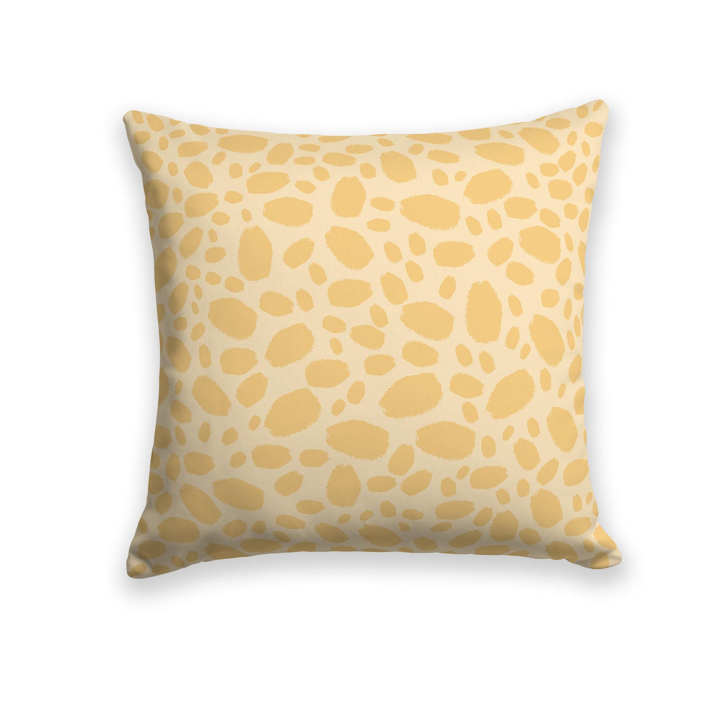 Light Gold Throw Pillow with Gold Paint Dabs on Both Sides #CUSP-1136-093