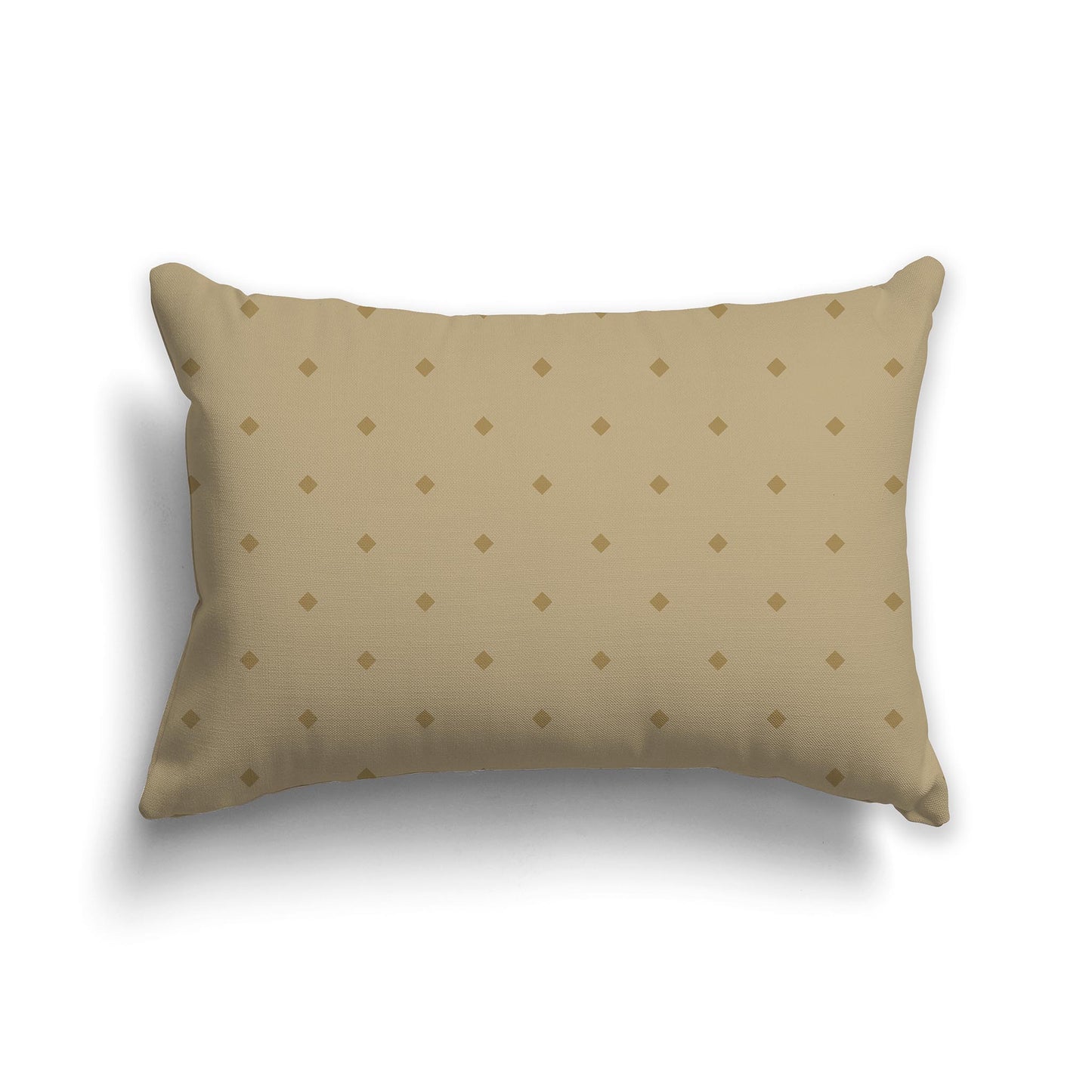 20x14 inch Lumbar Throw Pillow with Large Two tone Olive Green Diamond Pattern