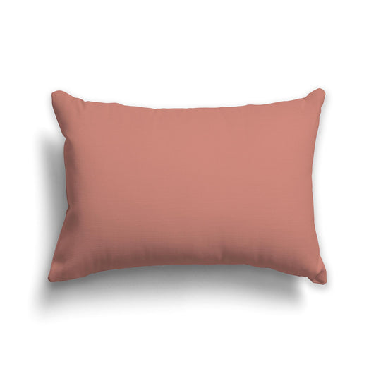 Solid Dusty Rose Throw Pillow | Faux Suede | 20 x 14 inches