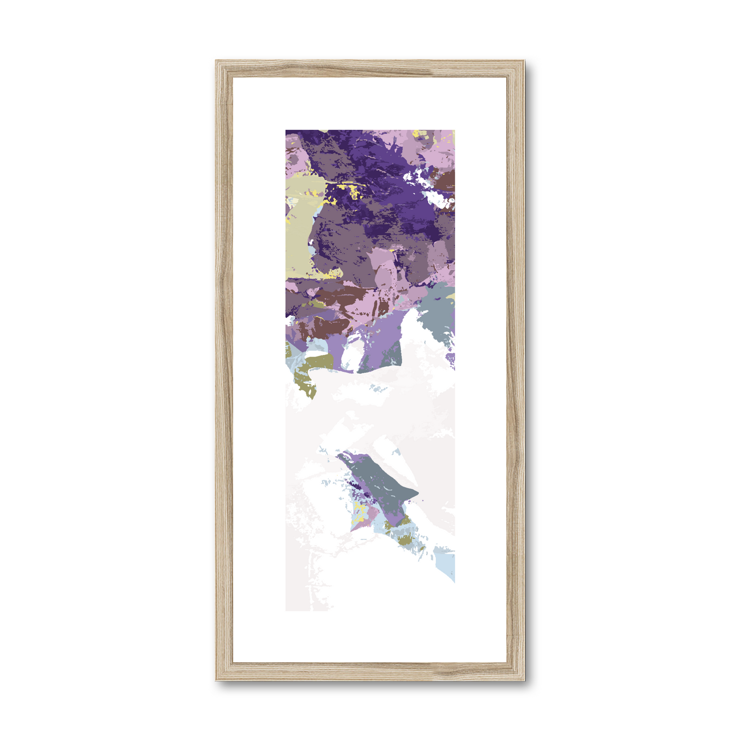 Framed Graphic Art Print, White Mat - 12x24 inches | FP-1140-7693