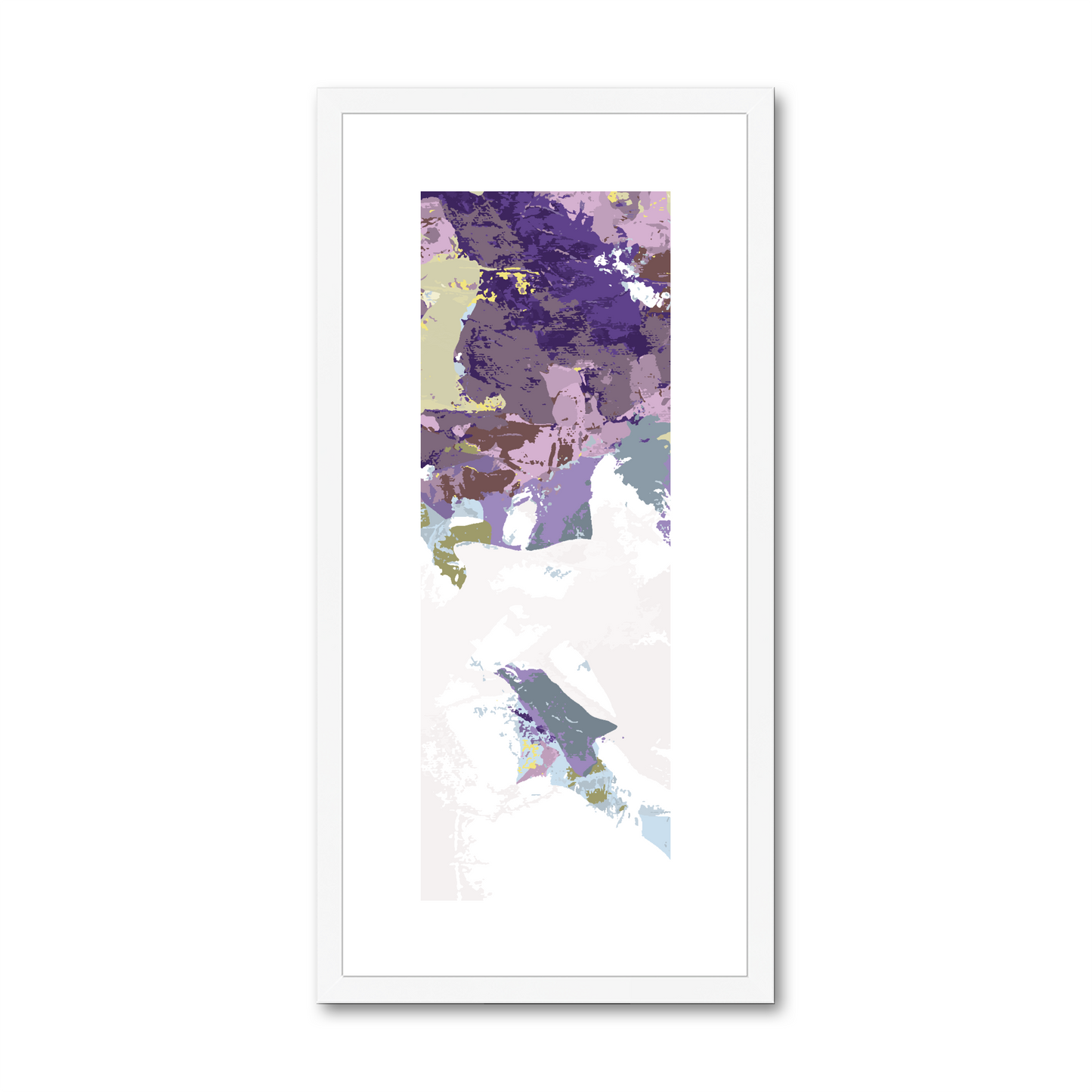Framed Graphic Art Print, White Mat - 12x24 inches | FP-1140-7693