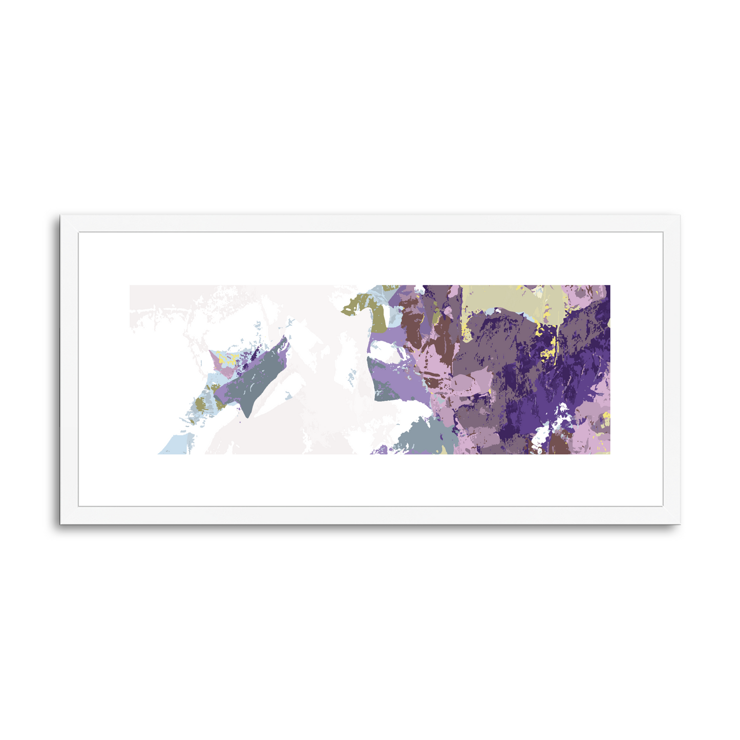 Framed Graphic Art Print, White Mat - 12x24 inches | FP-1140-7693