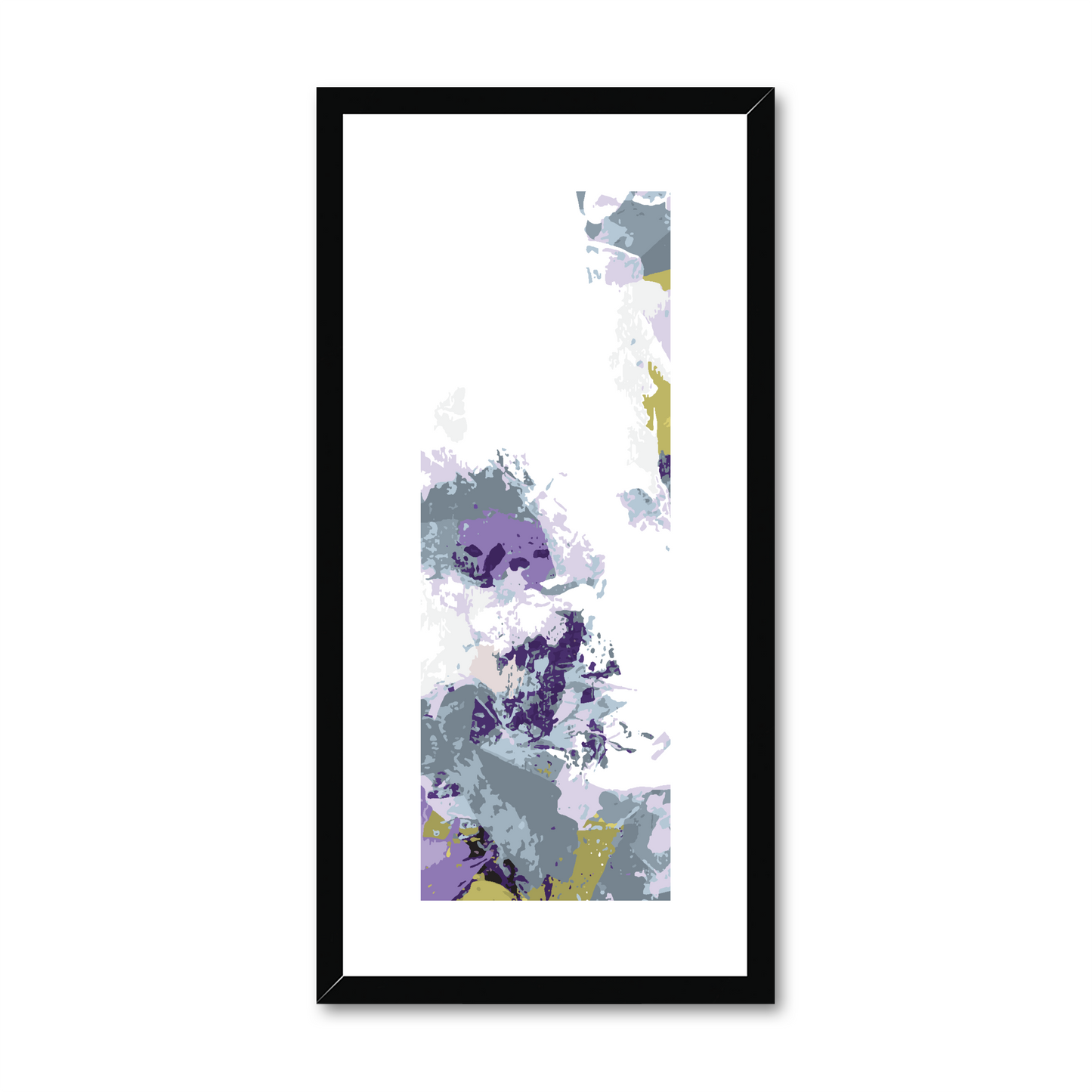 Framed Graphic Art Print, White Mat - 12x24 inches | FP-1140-7694