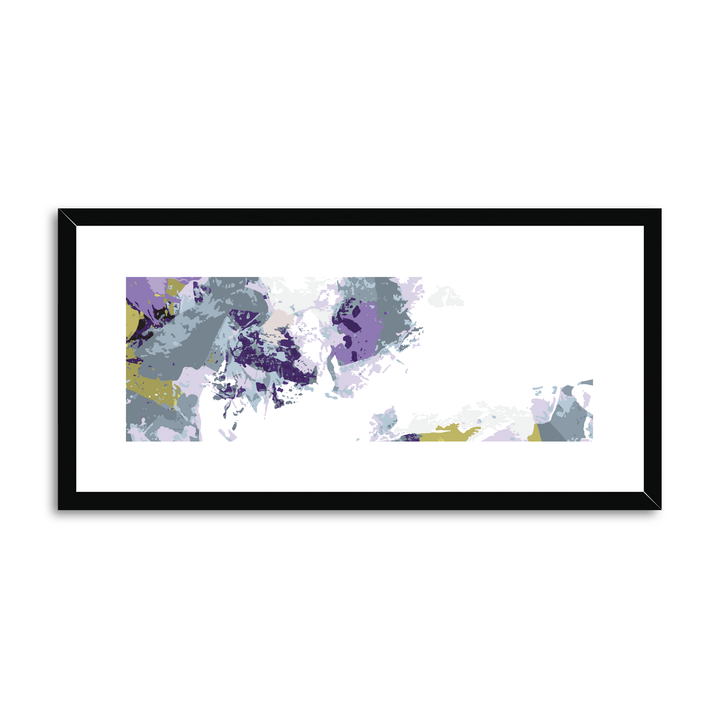 Framed Graphic Art Print, White Mat - 12x24 inches | FP-1140-7694
