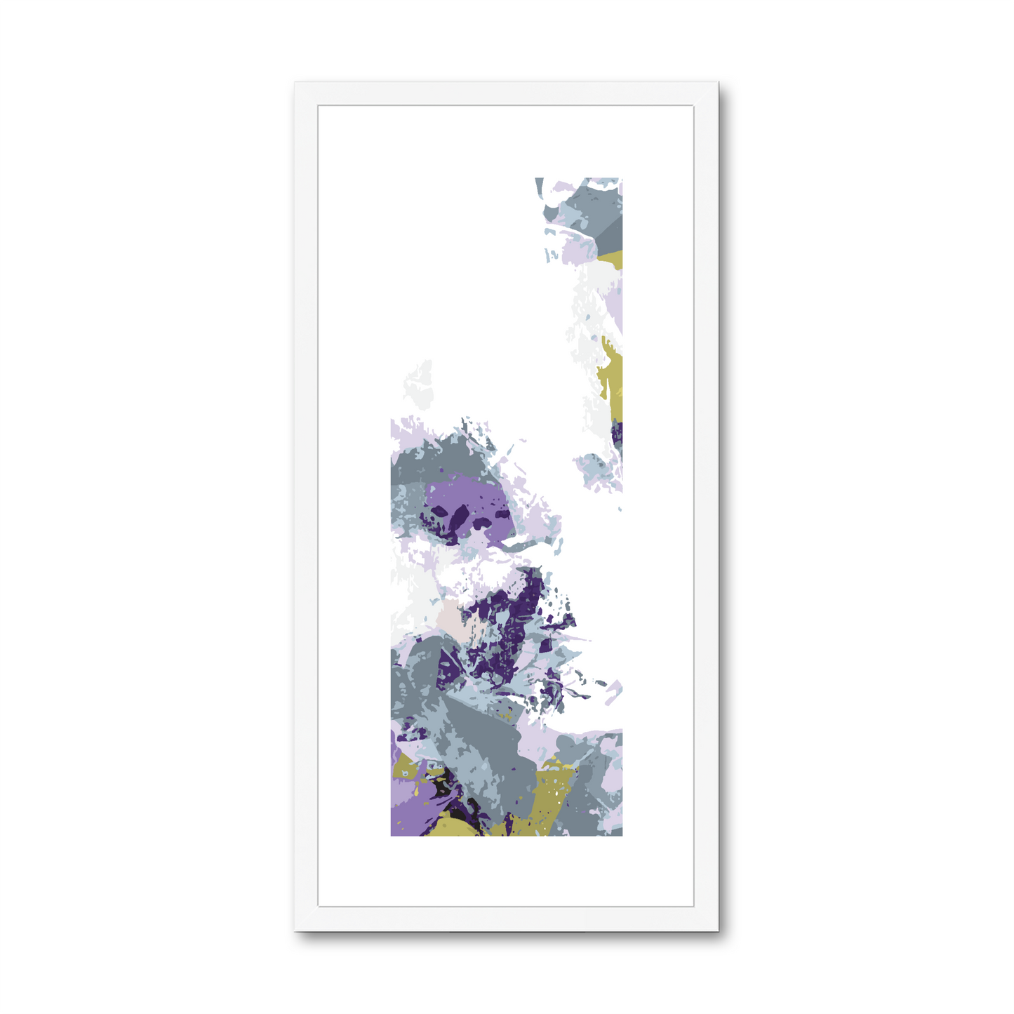 Framed Graphic Art Print, White Mat - 12x24 inches | FP-1140-7694