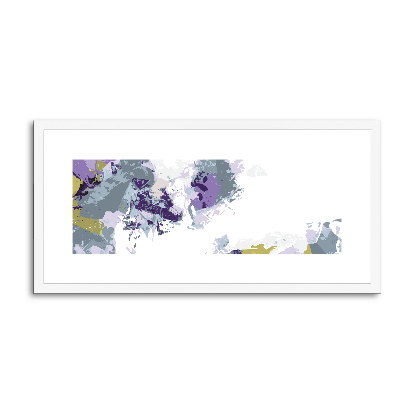 Framed Graphic Art Print, White Mat - 12x24 inches | FP-1140-7694