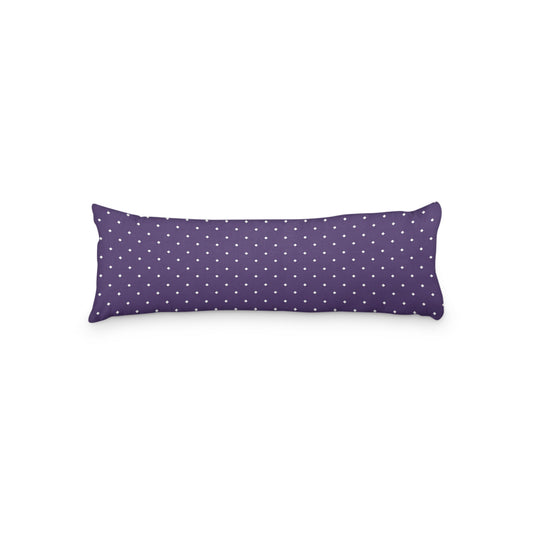 Purple Microfiber Body Pillow with White Diamonds, MFBP-1143-102,  20 x 54 inches