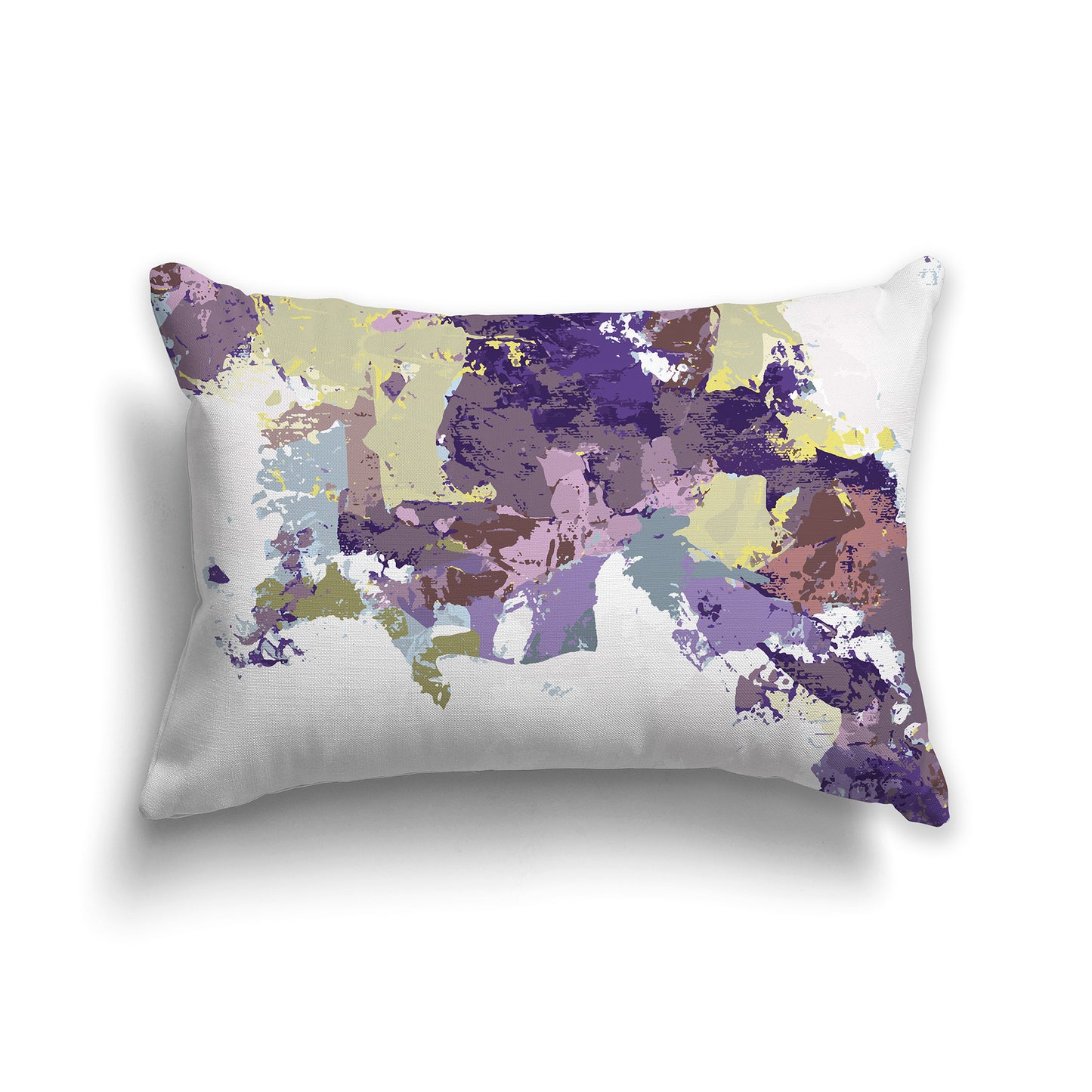 Lumbar Throw Pillow featuring graphic art from the Sea Mist Collection