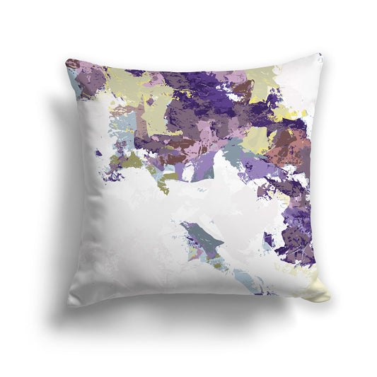 Square Throw Pillow featuring graphic art from the Sea Mist Collection