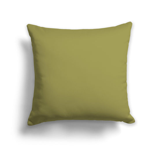 Square Throw Pillow in Solid Green