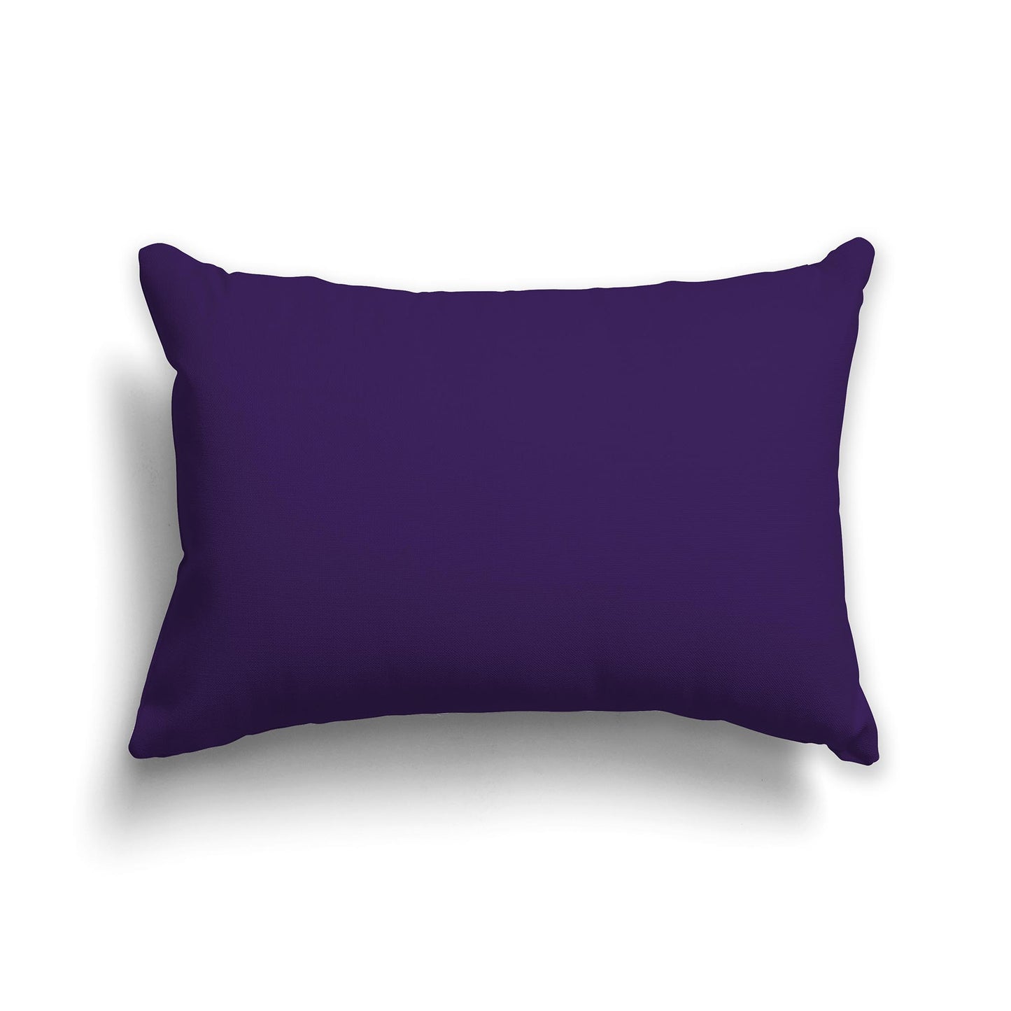 Lumbar Throw Pillow in Solid Purple