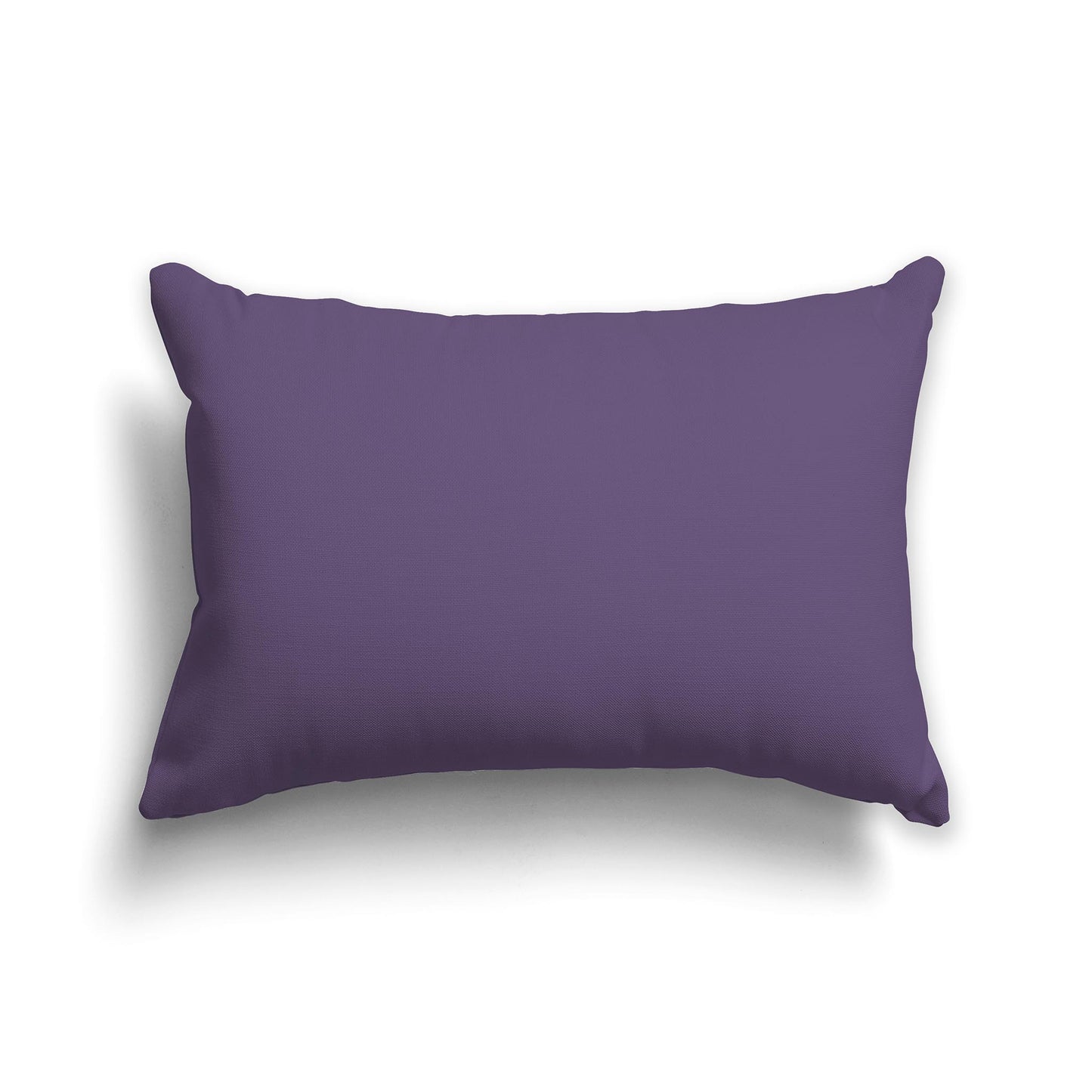 Lumbar Throw Pillow in Solid Medium Purple