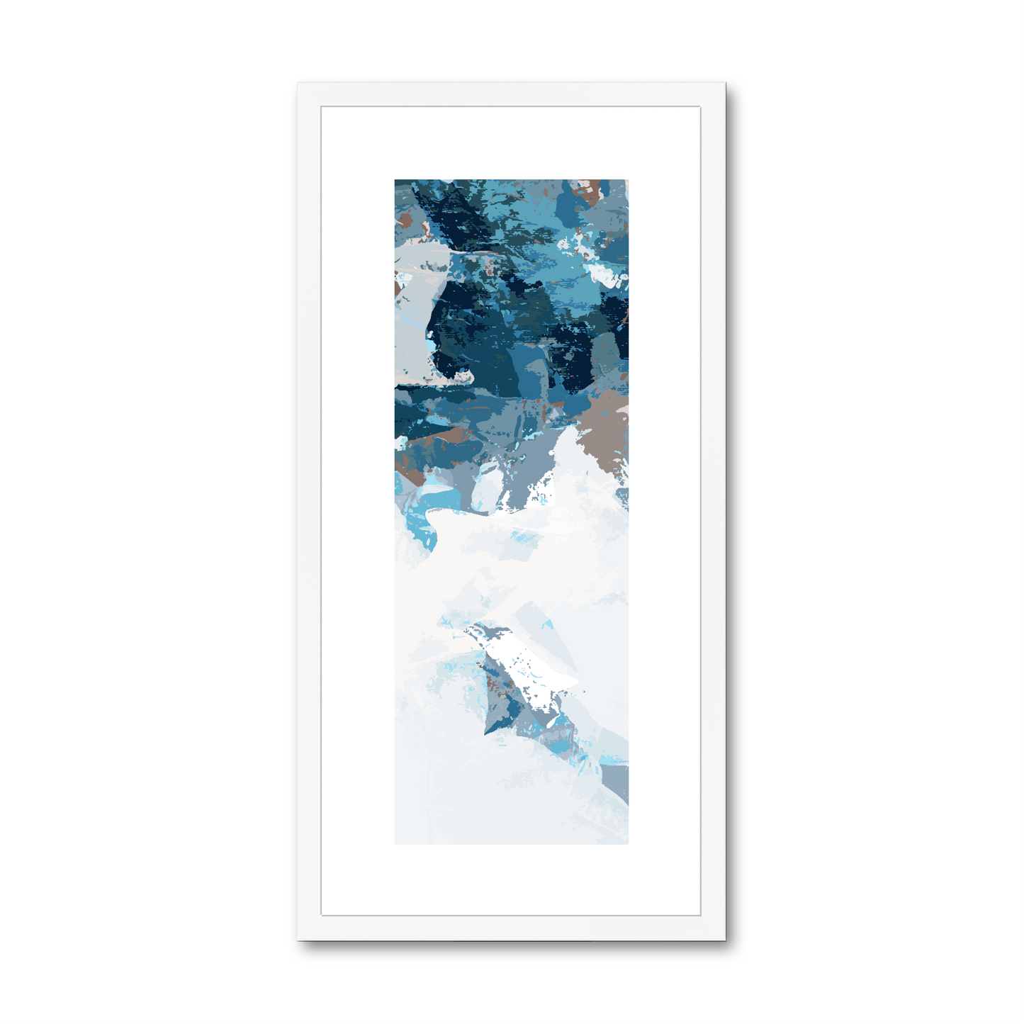 Framed Graphic Art Print, White Mat - 12x24 inches | FP-1150-7693